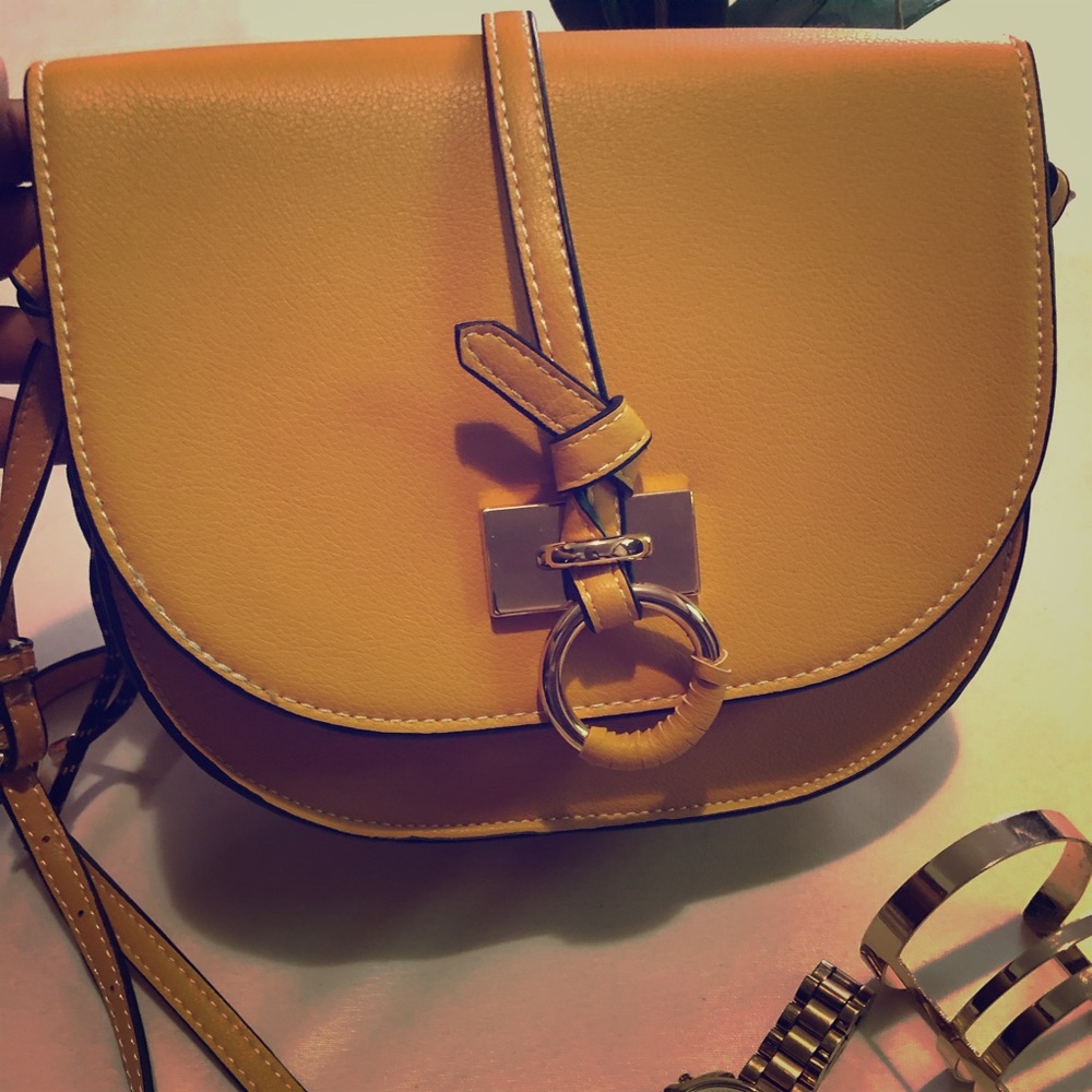 Mustard yellow bag